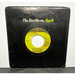 John & Yoko Plastic Ono Band Happy Xmas War Is Over Green Vinyl 45 Apple 1842